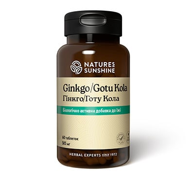 Улучшение микроциркуляции и памяти: Ginkgo/Gotu Kola NSP